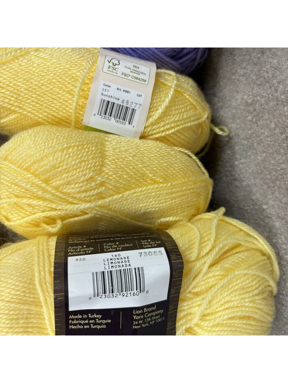 lion brand assorted colors